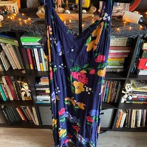 Maeve Blue Floral Maxi Dress, Size 20W